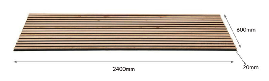 Panel de madera vertical MEDIDAS